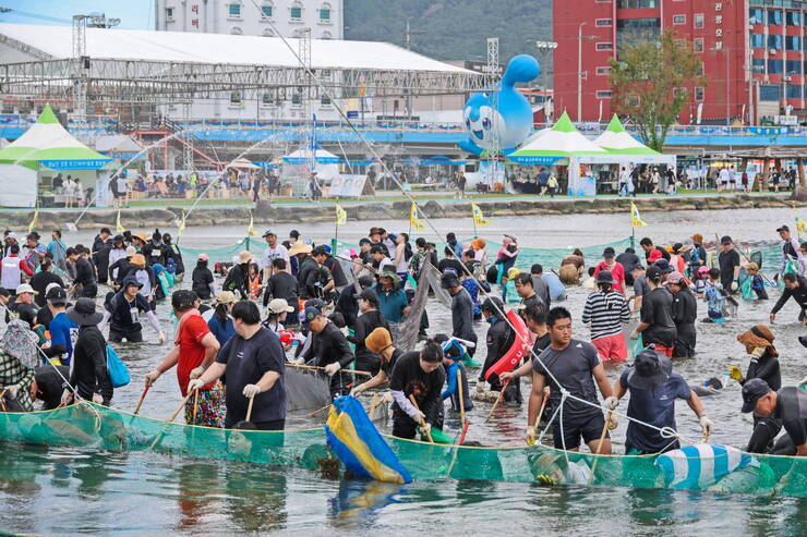 제17회 정남진 장흥 물축제 황금물고기를잡아라