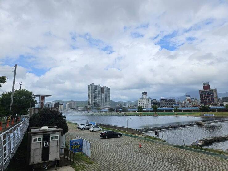 장흥에 처음 도착해서 찍은사진