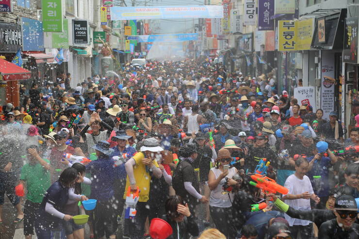 2018 정남진장흥 물축제 살수대첩 퍼레이드