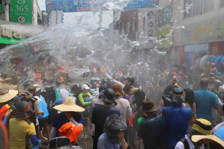 2018 정남진장흥 물축제 살수대첩 퍼레이드